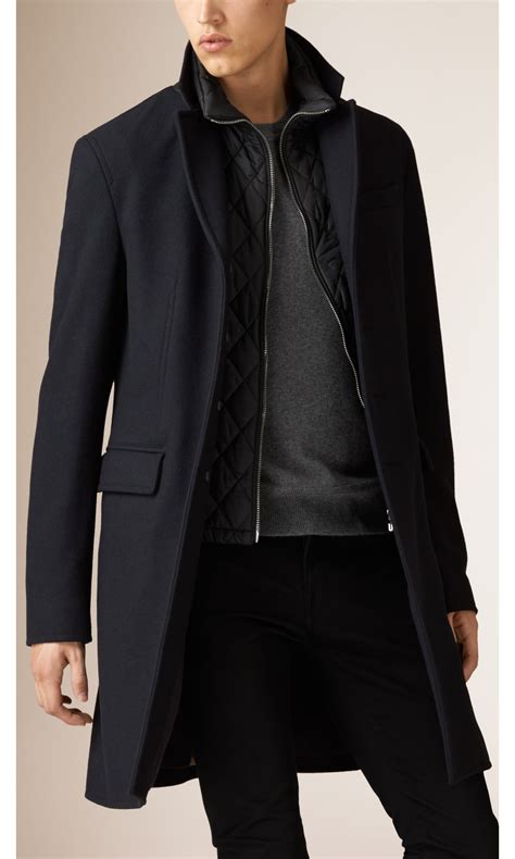 burberry men's wool cashmere coat